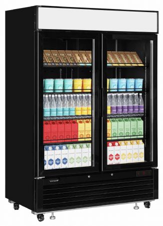 Réfrigérateur vitré 2 portes vitrées positive - Tefcold - LGC5000B