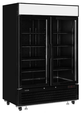 Réfrigérateur vitré 2 portes vitrées positive - Tefcold - LGC5000B