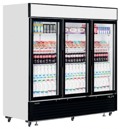 Réfrigérateur vitré 3 portes vitrées positive - Tefcold - LGC7500