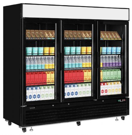 Réfrigérateur vitré 3 portes vitrées positive - Tefcold - LGC7500B