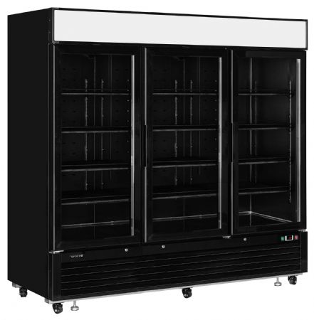 Réfrigérateur vitré 3 portes vitrées positive - Tefcold - LGC7500B