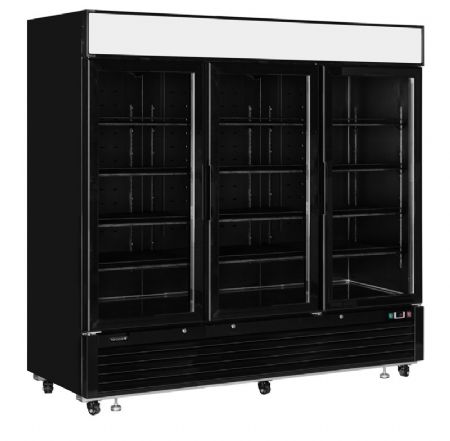 Vitrine rfrigre 3 portes vitres noire +1C / +8C capacit 1436L