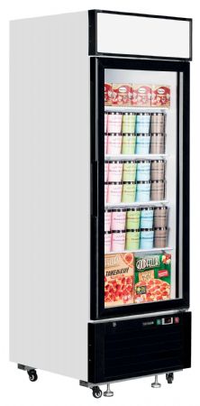 Vitrine murale négative de supermarché 1 porte vitrée - Tefcold - LGF2500