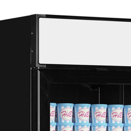 Vitrine murale négative de supermarché 1 porte vitrée - Tefcold - LGF2500B