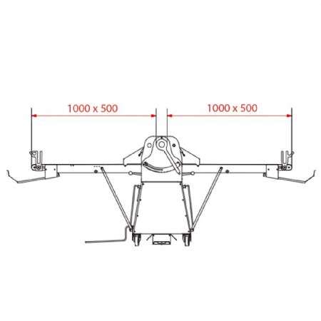 Mélangeur à viande électrique Laminoir à bande sur socle 500x1000 mm - Diamond Promo - LM/50-10SS