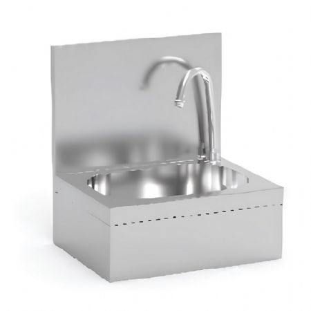 Lave-Mains avec bouton à pied et dosseret - Eratos - LM43P Lave-Mains avec bouton à pied et dosseret - Eratos - LM43P