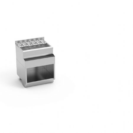 Table cocktail professionnelle avec bac à glaçons et support bouteilles - Eratos - LMH-110