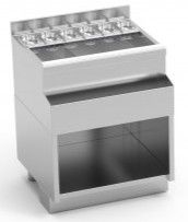 Table cocktail en inox avec emplacement bac  glaons - 1300x650x850mm