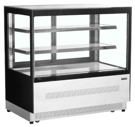 Armoire réfrigérée comptoirs positive 3 étagères en verre dépoli 1205x745x1209 - Tefcold - LPD1200F/BLACK