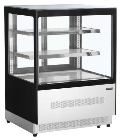 Armoire réfrigérée comptoirs positive 3 étagères en verre dépoli 905x745x1209 mm - Tefcold - LPD900F/BLACK
