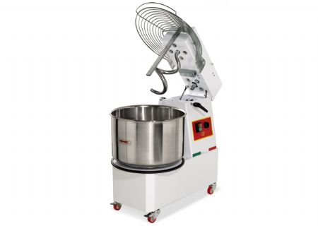 Pétrin à spirale professionnel à tête relevable et cuve extractible 33 kg de pâte / 42 L - GGF - LR 42 Pétrin à spirale professionnel à tête relevable et cuve extractible 33 kg de pâte / 42 L - GGF - LR 42