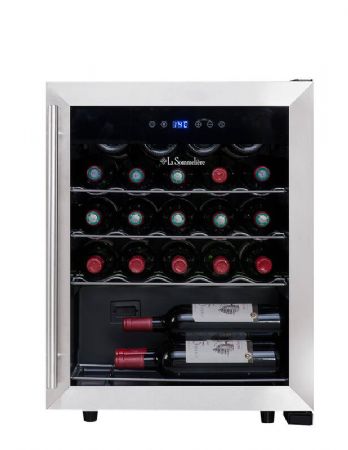 Cave  vins de mise  temprature 1 porte vitre - 23 bouteilles