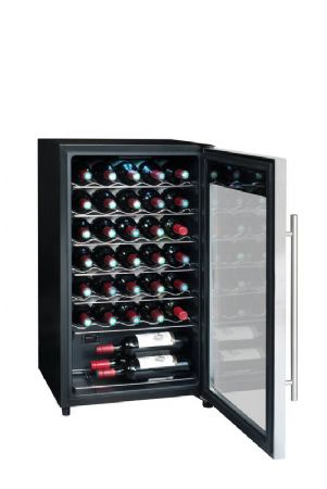 Cave  vins de mise  temprature 1 porte vitre - 34 bouteilles