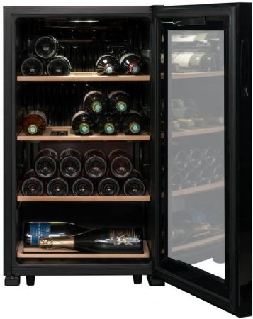 Cave  vins de mise  temprature 1 porte vitre - 36 bouteilles