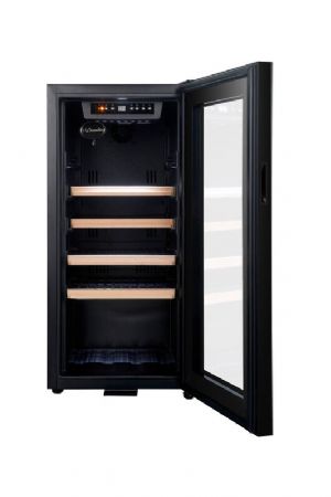 Cave  vins de mise  temprature 1 porte vitre - 38 bouteilles