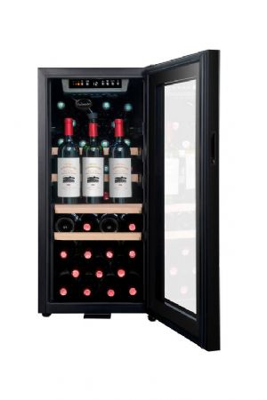 Cave  vins de mise  temprature 1 porte vitre - 38 bouteilles