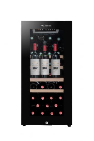 Cave  vins de mise  temprature 1 porte vitre - 38 bouteilles