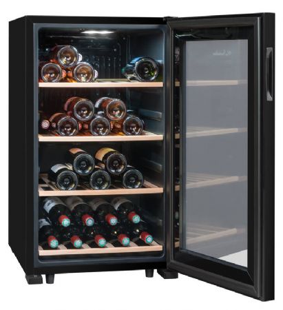 Cave  vins de mise  temprature 1 porte vitre - 52 bouteilles