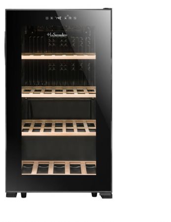 Cave  vins de mise  temprature 1 porte vitre - 52 bouteilles