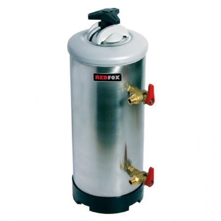 Adoucisseur d'eau à commande manuelle avec double robinet et volume 8 L