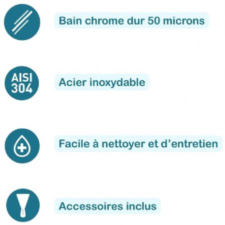 Plaque à snacker professionnelle chromée avec presse intégrée - zone de cuisson 400x500