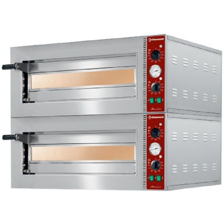 Petits four à pizza pro électrique Ø 420 mm, chambre 420x420x140 mm - Diamond Promo - MACRO42-N