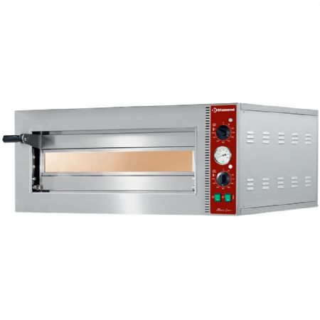 Petits four à pizza pro électrique Ø 420 mm, chambre 420x420x140 mm - Diamond Promo - MACRO42-N Petits four à pizza pro électrique Ø 420 mm, chambre 420x420x140 mm - Diamond Promo - MACRO42-N