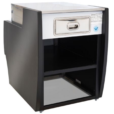 Élément caisse professionnel noir 1000x1000x660/990 mm - Diamond - MAT-1000/B5