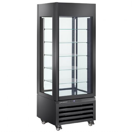 Armoire réfrigérée négative 700x650x1900 mm, 5 étagères en verre, ventilée, noire - Diamond Promo - MAX/507-BB Armoire réfrigérée négative 700x650x1900 mm, 5 étagères en verre, ventilée, noire - Diamond Promo - MAX/507-BB