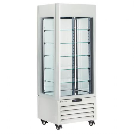 Armoire réfrigérée négative Vitrine full vitrée 440 L 5 niveaux ventilée blanche 700x650x1900 mm - Diamond Promo - MAX/507-BW Armoire réfrigérée négative Vitrine full vitrée 440 L 5 niveaux ventilée blanche 700x650x1900 mm - Diamond Promo - MAX/507-BW