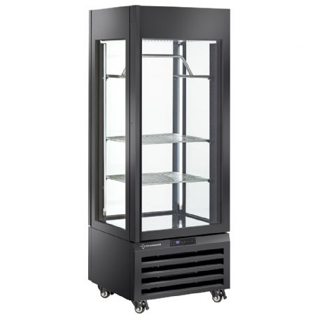 Armoire réfrigérée positive 440 L 2 étagères inox et barre à viande ventilée noire 700x650x1900 mm - Diamond Promo - MAX/507-MB Armoire réfrigérée positive 440 L 2 étagères inox et barre à viande ventilée noire 700x650x1900 mm - Diamond Promo - MAX/507-MB