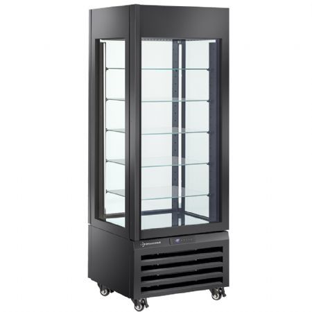 Armoire réfrigérée 5 étagères en verre ventilée positive 700x650x1900 mm noire - Diamond Promo - MAX/507-PB Armoire réfrigérée 5 étagères en verre ventilée positive 700x650x1900 mm noire - Diamond Promo - MAX/507-PB
