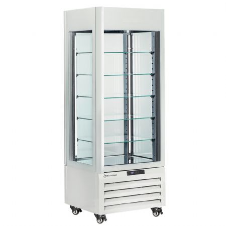 Armoire réfrigérée vitrine full vitrée 440 L positive 5 niveaux en verre ventilée blanche 700x650x1900 mm - Diamond Promo - MAX/507-PW Armoire réfrigérée vitrine full vitrée 440 L positive 5 niveaux en verre ventilée blanche 700x650x1900 mm - Diamond Promo - MAX/507-PW