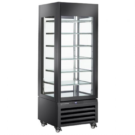 Armoire réfrigérée négative Vitrine FULL vitrée 440 L 6 niveaux en verre statique noire 700x650x1900 mm - Diamond Promo - MAX/507-SB Armoire réfrigérée négative Vitrine FULL vitrée 440 L 6 niveaux en verre statique noire 700x650x1900 mm - Diamond Promo - MAX/507-SB