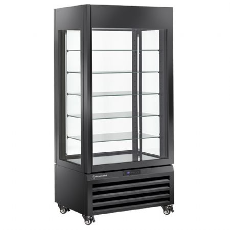 Armoire réfrigérée négative Vitrine FULL vitrée 600 L 5 niveaux en verre ventilée noire 900x650x1900 mm - Diamond Promo - MAX/609-BB Armoire réfrigérée négative Vitrine FULL vitrée 600 L 5 niveaux en verre ventilée noire 900x650x1900 mm - Diamond Promo - MAX/609-BB