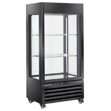 Armoire réfrigérée FULL vitrée 600 litres 1 niveau et 2 étagères ventilée noire - Diamond Promo - MAX/609-VB Armoire réfrigérée FULL vitrée 600 litres 1 niveau et 2 étagères ventilée noire - Diamond Promo - MAX/609-VB