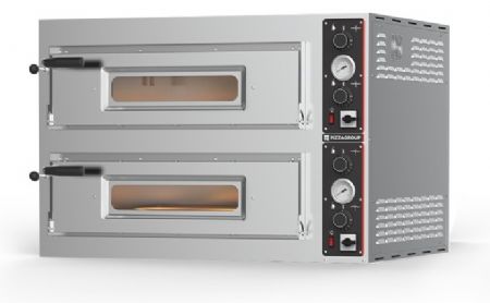 Four à Pizzas professionnel électrique 2 chambres 12 pizzas - Gamme Entry Max - Pizza Group - MAX12LF