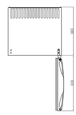 Mini armoire 1 porte pleine positive 24 L 402 mm - Afi-Collin-Lucy - MB30