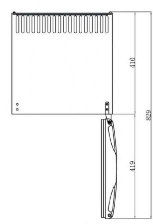 Mini armoire 1 porte pleine positive 34 L - Afi-Collin-Lucy - MB40