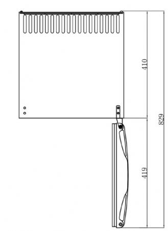 Mini armoire 1 porte pleine positive 42 L 402 mm - Afi-Collin-Lucy - MB50