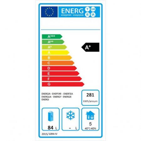 Mini réfrigérateur positif 105 L -2/+8 °C
