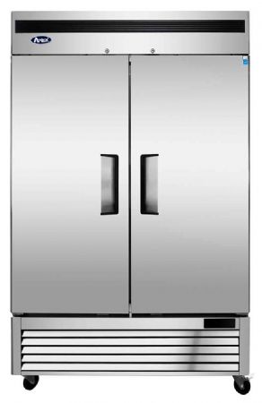 Armoire réfrigérateur positive professionnelle GN2/1 2 portes 1300 L classe énergétique B - Atosa - MBF8187GR