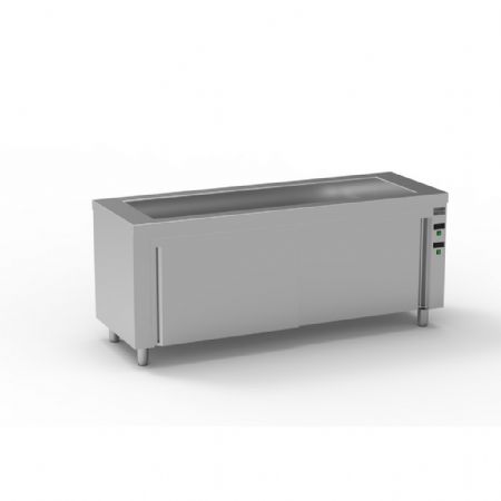 Self-services chaud bain-marie sec réserve chaude thermostat digital 30-90°C - Eratos - MBSR-200