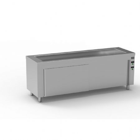 Self-services chaud bain-marie sec avec réserve chaude thermostat 30-90°C - Eratos - MBSR-225