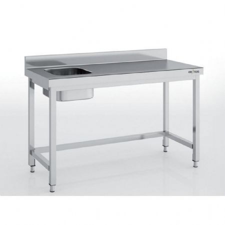 Plonge Inox 1 bac à gauche 1500x600x600 mm - Eratos - MCCD60-150I Plonge Inox 1 bac à gauche 1500x600x600 mm - Eratos - MCCD60-150I