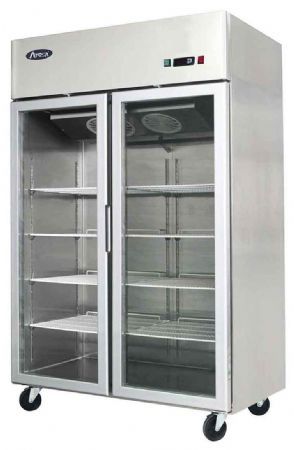 Armoire réfrigérée positive vitrée 2 portes 1240 L - Atosa - MCF8605GR