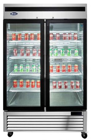 Armoire réfrigérée négative vitrée 2 portes 1300 L - Atosa - MCF8703GR