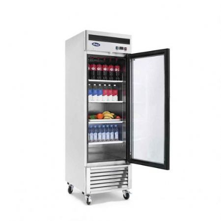 Armoire positive tropicalisée 1 porte vitrée inox 0/+8 °C 610 L