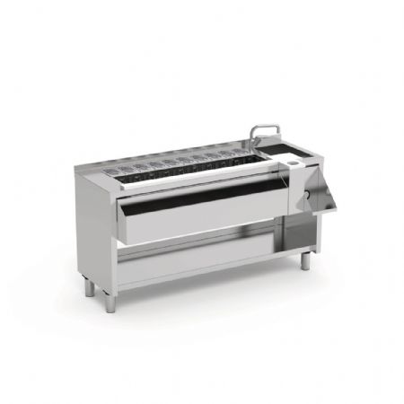 Table cocktail professionnelle 1600 mm avec rince-verres et cuve isolée - Eratos - MCN-160D