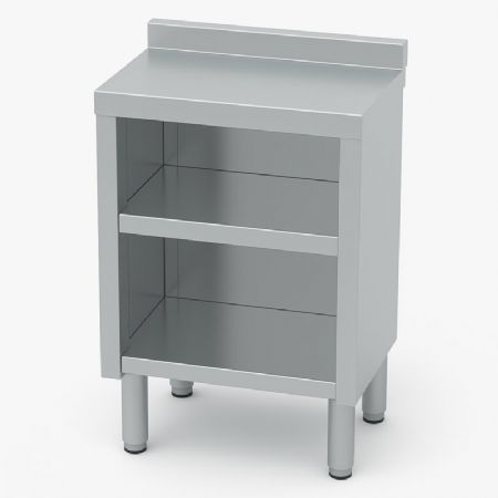 Meuble inox pour table cocktail réfrigérée -  400x520x850mm